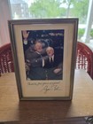 Signed Framed Photo George W Bush And Cheney