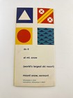 Mount Mt  Snow Vt Vermont Ski Resort Summer Vacation Travel Brochure A4