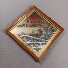 Miller High Life Bar Hunting Mirror Whitetail Deer Opening Day Diamond Wildlife