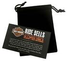 Harley-davidson Bar   Shield Red Stripe Ride Bell - Black Finish Hrb101