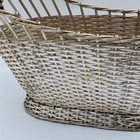 Antique French Woven Wire Wine Bottle Basket Edmond Lema  tre France Silver 445