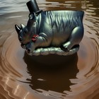 Hippo Figurine