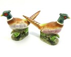 Vtg Pair Porcelain Ring Neck Pheasants Figurines Made In Japan