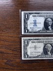 1934  1 Funnyback    Silver Certificate  1957  1 Star Note Lot Of 1 Each