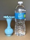 Antique Victorian Art Glass Opaline 4 5    Bud Vase Fluted Ruffled Top  Hand Blown