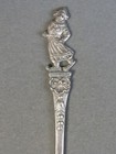 Antique 800 Silver Dutch Figural Souvenir Spoon 20 7g  j3706