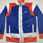New York Knicks Track Jacket Zipway Full Zip Blue Sz Xl Nba Basketball Warm Up