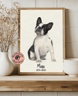 Custom Digital Pet Portrait   Hand-painted Watercolor Style Personalized Pet Art