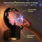 Plug-in Night Light For Kids  Color Changing Globe Plasma Lamp  Tesla Coil Bu   