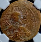 Jesus Christ King Of Kings 1028ad-1042ad Byzantine Empire Ngc Graded Fine Follis
