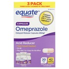 Equate Omeprazole Delayed-release Acid Reducer Capsules  20 Mg  42 Count