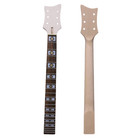 24fret Guitar Neck Maple Rosewood Fretboard 24 75in Unfinished Replacement Parts