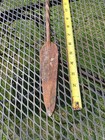 Antique African Spear Head Twisted Wrought Iron