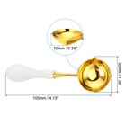 Wax Seal Spoon 4  Melting Spoon Vintage Wooden Handle White