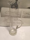 Vtg 13 mid Century Glass Cocktail Martini Pinch Spout Pitcher Elegant Classy Euc