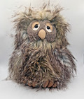New Jellycat London Retired Orlando Owl Fuzzy Sleepy Brown Gray 10  Plush Nwt