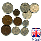 Collection Of British 1947 George Vi Coins  79 Years Old  
