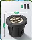 Edishine 3 5 Inch Low Voltage In-ground Well Lights ac dc Outdoor In-ground Gril