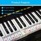 Piano Key Stickers For 88 76 61 54 49 Keys  Removable Piano Stickers