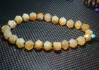 Energy Tibetan Old Agate Multi-edged Dzi Bead Big Prayer Strand Necklace Amulet