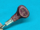 Vintage Stanley Defiance No  1202 Scratch Awl Burgundy Wood Handle Usa 1930s-40s