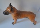 Vtg Great Dane Figurine Black Masked Fawn Dog New Old Stock 8  X 6  Ex Condition