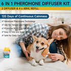 Dog Calming Diffuser - Dog Pheromones Calming Diffuser For Dog Anxiety Relief 6-