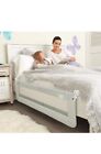 75 Inch Extra Long Toddler Bed Rail Guard For Kids Adjustable Gray Xl