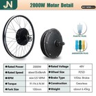 48v 2000w Electric Bike Brushless Non-gear Front rear Motor Conversion Kit