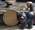 Vintage Celluloid Puffy Cat Kitten Charm Prize Jewelry