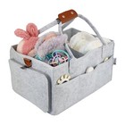 Baby Diaper Stackers   Caddy Organizer  Light Gray Felt  17  X 12  X 9  Xx 
