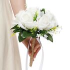 Bridal Bouquets Rose Artificial Flowers Floral Fake Bouquet Wedding Party Decor