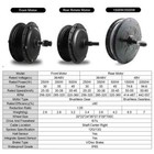 48v 1000w 1500w 2000w Electric Bike Conversion Kit Rear Hub Motor Wheel 