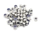  35pcs M6 X 1 0mm Lock Nuts - 304 Stainless Steel Self-lock Nylon Inserted 6mm 