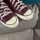 Vintage Converse All Stars High Tops Burgundy Men   s Size 8 1 2 Made In Usa