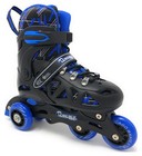 Chicago Skates Adjustable Inline Training Skate Combo Set Black blue white 