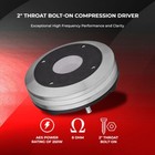 Ds18 Pro-dn24ph 8 2  Throat Bolt-on Compression Driver 500w With 4  Phenolic Vc