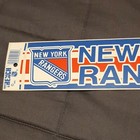 New York Rangers Vintage Team Bumper Sticker  1990 s  Decal Strip