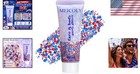 Waterproof Patriotic Glitter Gel With Hexagonal Sequins For Festive Looks