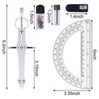 Compass And Protractor Set  Professional Drawing Compass Tool  Metal Compass    