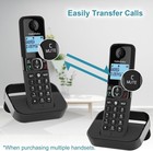 Cordless Phone Set 2 Pack Caller Id Landline Wait Home Office Mobile Telephone