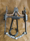 E Garcia Silver Bit Pistol Spade Mouth Ewith Copper Rollers Brown Finish