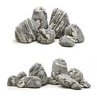 Natural Aquarium Rocks Silver Seiryu Rock Mountain Stone 2-7inch Decor Rocks    