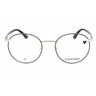 Calvin Klein Unisex Eyeglasses Black Metal Round Full Rim Frame Ck23106 001