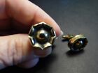 Pair Of Interesting Gold Tone Metal Cuff Links 1960 s - Sharp Looking Cuff Links