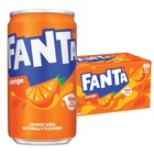 Fanta Orange Soda Can  Caffeine Free   Kosher  7 5 Fl Oz  10 Pack