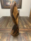 Hand Carved Dolphin Fish Statue  Solid Wood
