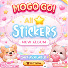 Mogo Stickers 1   - 6    partner   Stickers   For Monopoly Go Cheapest    super Fast   