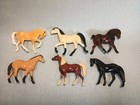 Lot Of 6 Vtg Hartland Tiny Mites Tinymites Walking Horses Hard Plastic