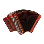 Hohner Corona Xtreme Ii 34 Button Bisonoric Accordion  fbbeb Keys  Pearl Red 